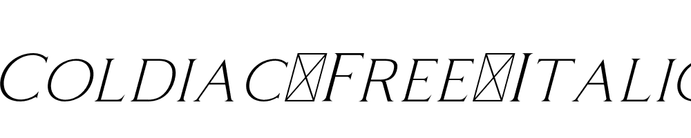 Coldiac-Free-Italic