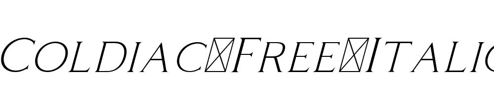 Coldiac-Free-Italic