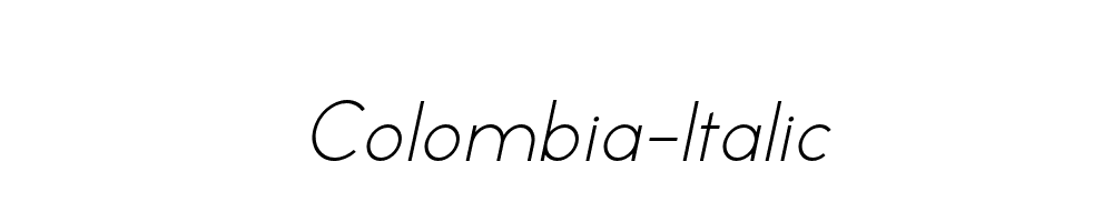 Colombia-Italic