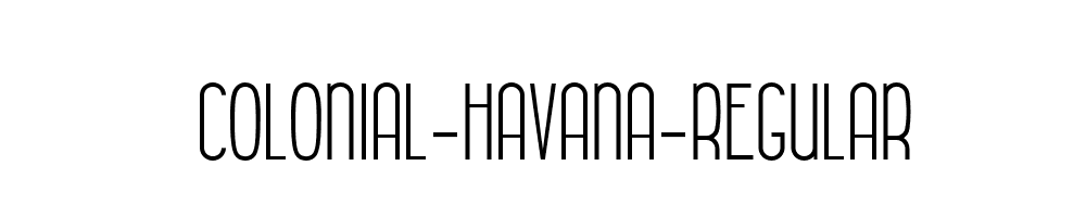 Colonial-Havana-Regular