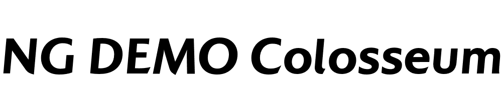  DEMO Colosseum Bold Italic