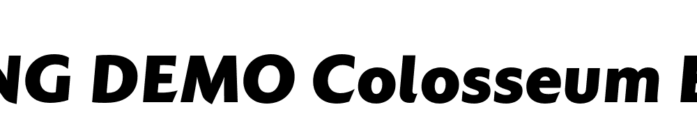  DEMO Colosseum ExtBd Italic