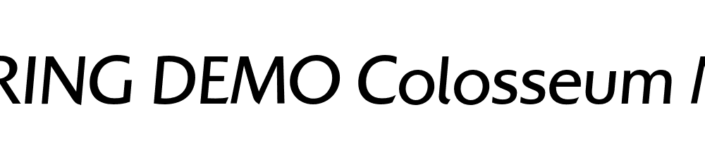  DEMO Colosseum Med Italic