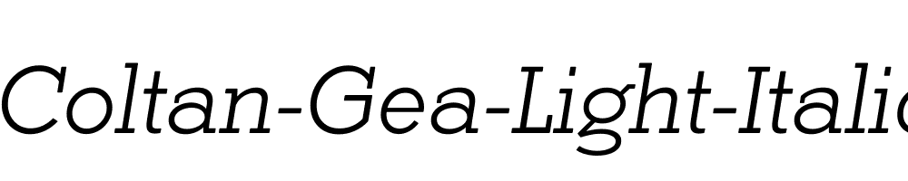 Coltan-Gea-Light-Italic