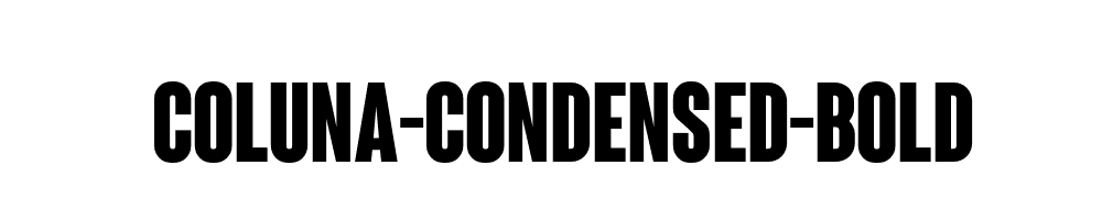 Coluna-Condensed-Bold