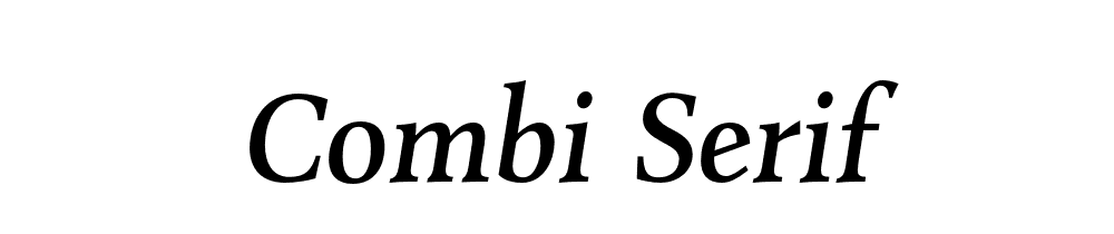 Combi Serif