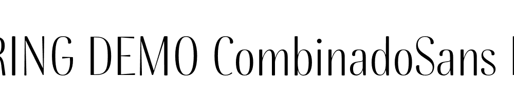  DEMO CombinadoSans Lt Regular