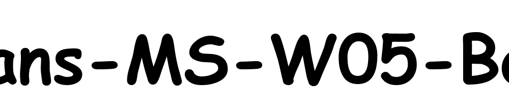 Comic Sans Ms W05 Bold Italic