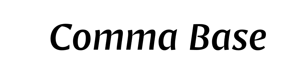 Comma Base