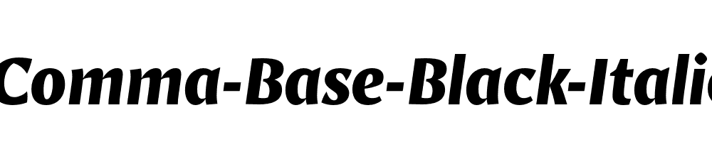 Comma-Base-Black-Italic