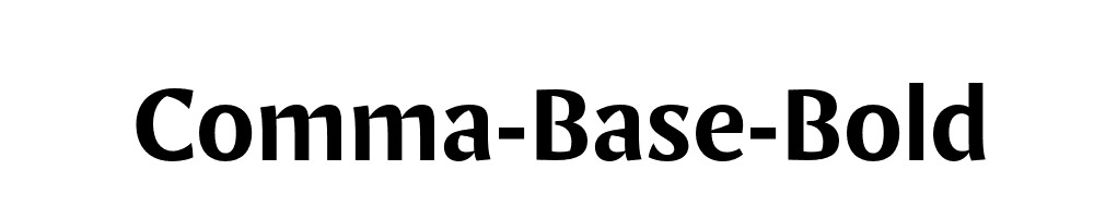 Comma-Base-Bold