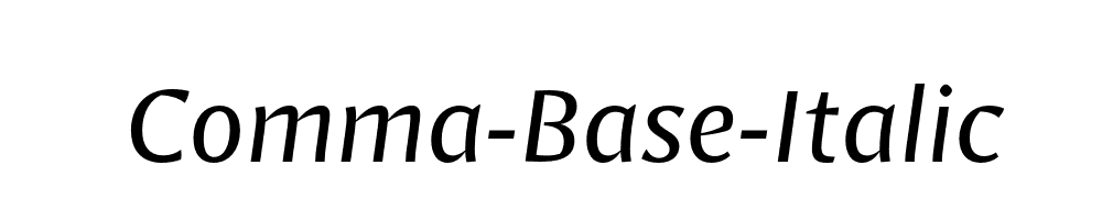 Comma-Base-Italic