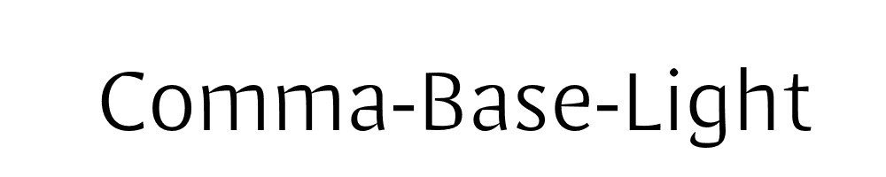 Comma-Base-Light