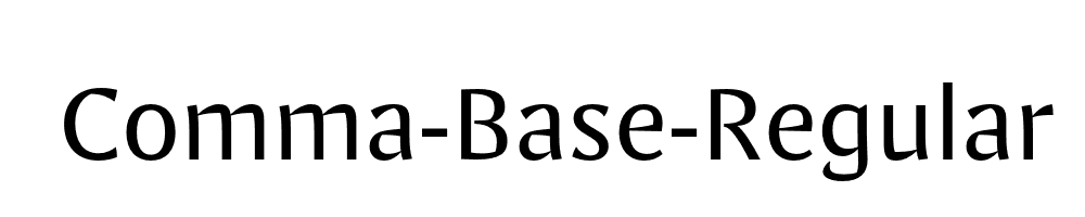 Comma-Base-Regular