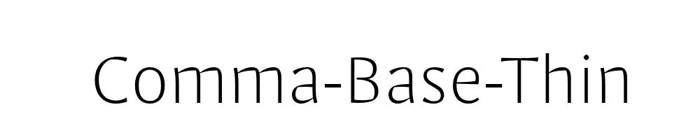 Comma-Base-Thin