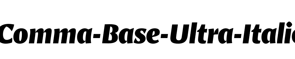 Comma-Base-Ultra-Italic