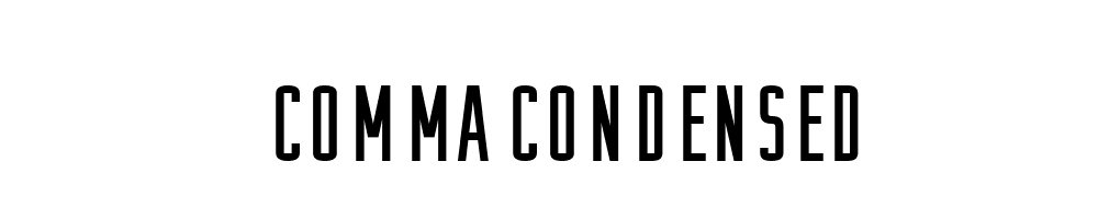 Comma-Condensed