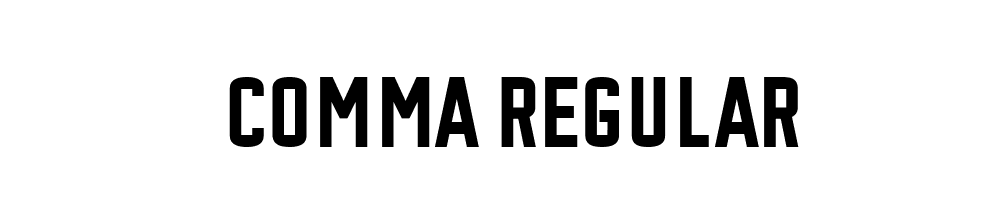 Comma-Regular