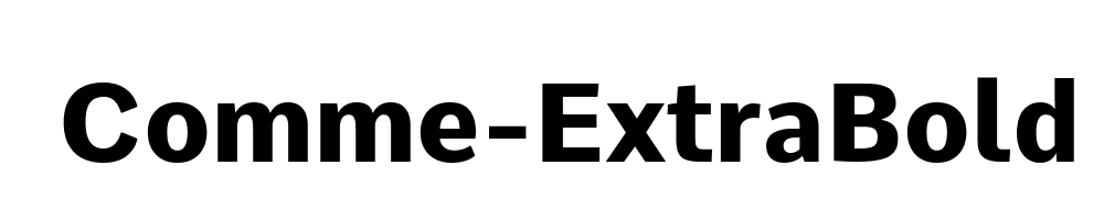 Comme-ExtraBold