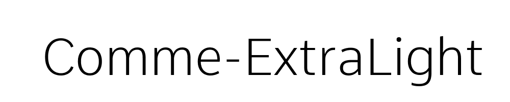 Comme-ExtraLight