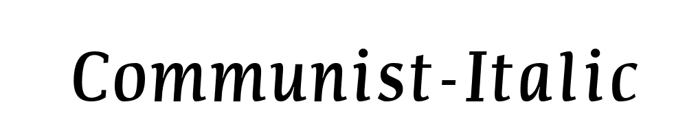 Communist-Italic