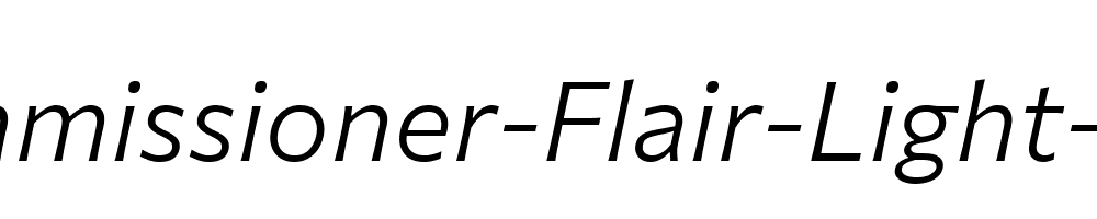 Commissioner-Flair-Light-Italic