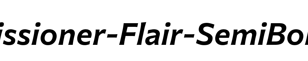 Commissioner-Flair-SemiBold-Italic