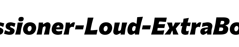 Commissioner-Loud-ExtraBold-Italic