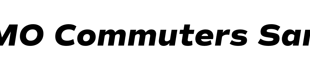  DEMO Commuters Sans ExtraBold Italic