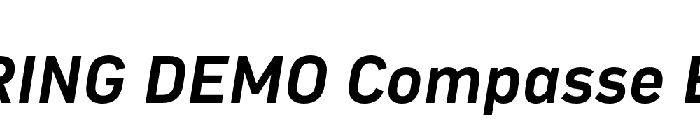  DEMO Compasse Bold Italic