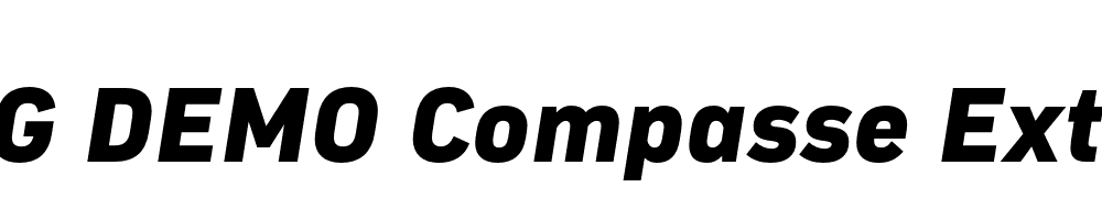  DEMO Compasse ExtraBold Italic