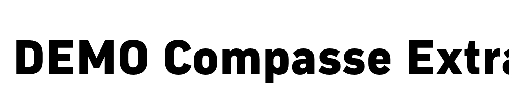  DEMO Compasse ExtraBold Regular