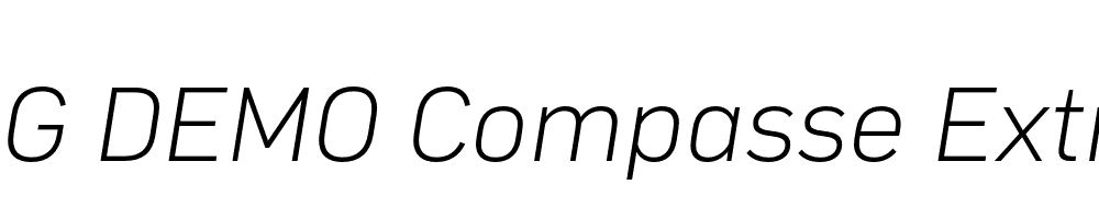  DEMO Compasse ExtraLight Italic