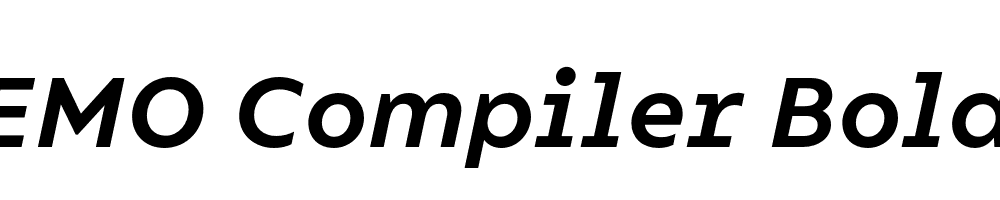 FSP DEMO Compiler Bold Italic