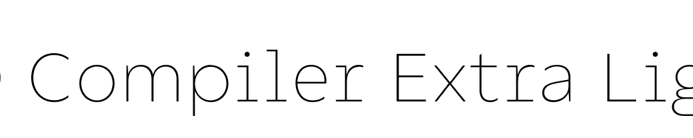 FSP DEMO Compiler Extra Light Regular