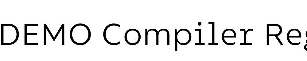 FSP DEMO Compiler Regular