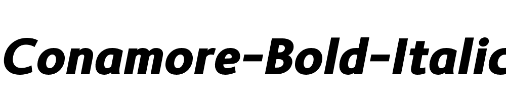 Conamore-Bold-Italic