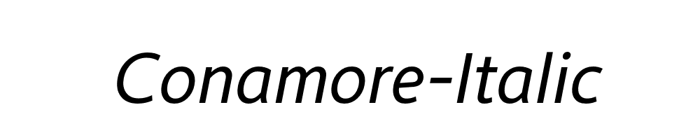 Conamore-Italic