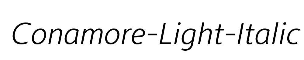 Conamore-Light-Italic