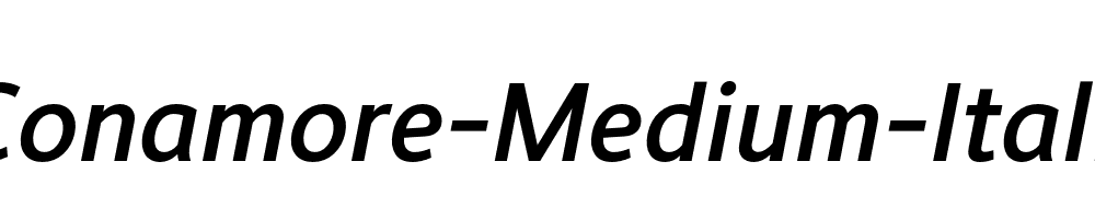 Conamore-Medium-Italic