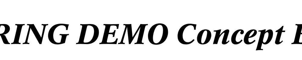  DEMO Concept Bold Italic