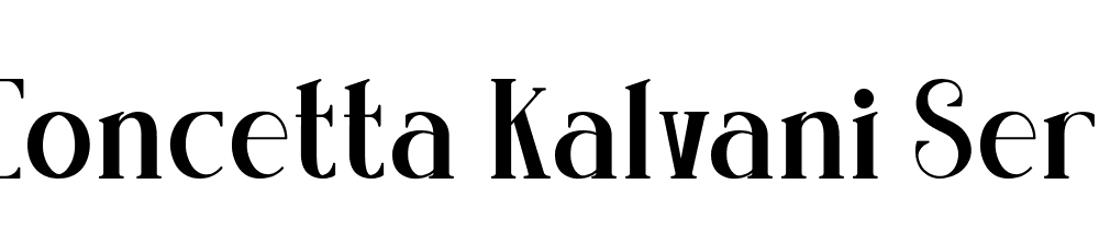 Concetta Kalvani Serif