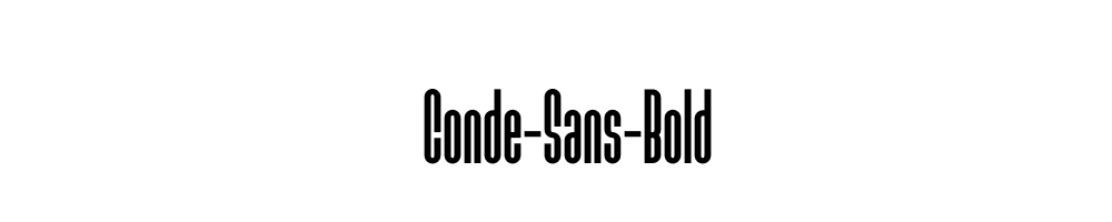 Conde-Sans-Bold