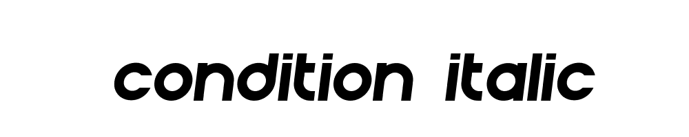 Condition-Italic