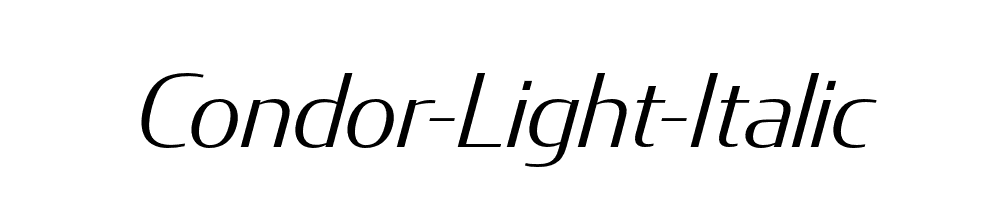 Condor-Light-Italic