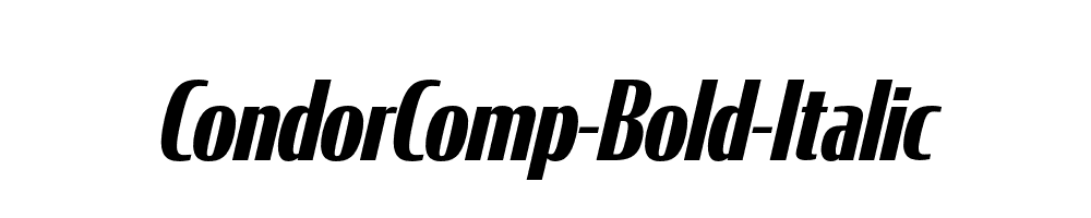 CondorComp-Bold-Italic