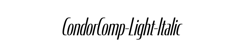 CondorComp-Light-Italic