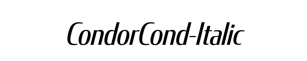 CondorCond-Italic