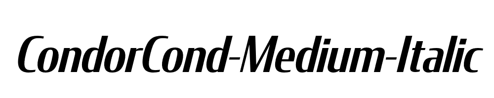 CondorCond-Medium-Italic