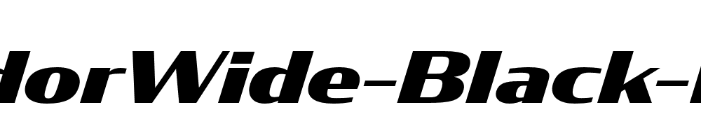 CondorWide-Black-Italic